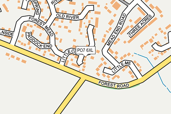 PO7 6XL map - OS OpenMap – Local (Ordnance Survey) PO7 6XL map - OS OpenMap – Local (Ordnance Survey)