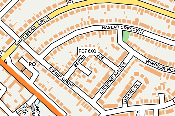 PO7 6XQ map - OS OpenMap – Local (Ordnance Survey) PO7 6XQ map - OS OpenMap – Local (Ordnance Survey)