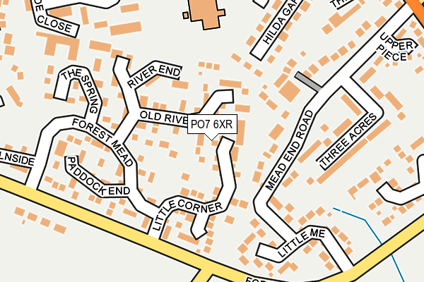 PO7 6XR map - OS OpenMap – Local (Ordnance Survey) PO7 6XR map - OS OpenMap – Local (Ordnance Survey)