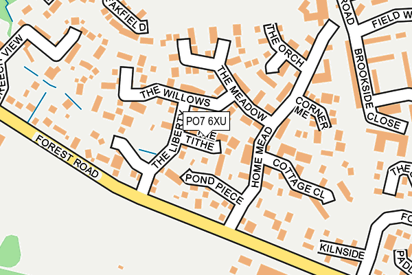 PO7 6XU map - OS OpenMap – Local (Ordnance Survey) PO7 6XU map - OS OpenMap – Local (Ordnance Survey)