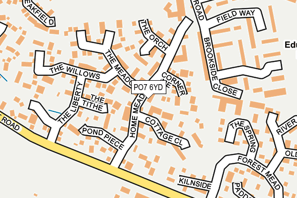 PO7 6YD map - OS OpenMap – Local (Ordnance Survey) PO7 6YD map - OS OpenMap – Local (Ordnance Survey)