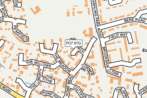 PO7 6YG map - OS OpenMap – Local (Ordnance Survey) PO7 6YG map - OS OpenMap – Local (Ordnance Survey)