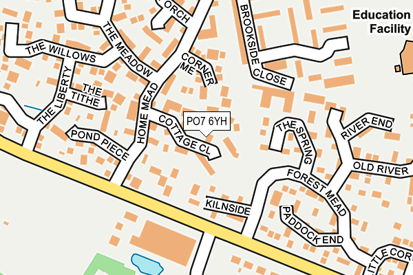 PO7 6YH map - OS OpenMap – Local (Ordnance Survey) PO7 6YH map - OS OpenMap – Local (Ordnance Survey)