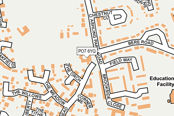 PO7 6YQ map - OS OpenMap – Local (Ordnance Survey) PO7 6YQ map - OS OpenMap – Local (Ordnance Survey)