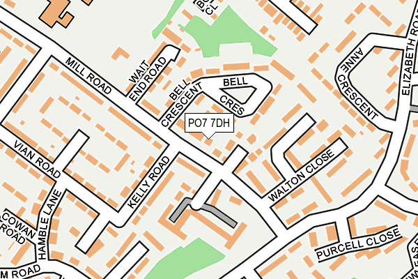 PO7 7DH map - OS OpenMap – Local (Ordnance Survey) PO7 7DH map - OS OpenMap – Local (Ordnance Survey)