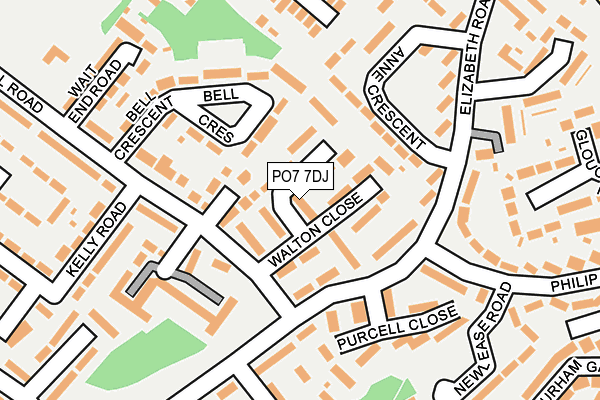 PO7 7DJ map - OS OpenMap – Local (Ordnance Survey) PO7 7DJ map - OS OpenMap – Local (Ordnance Survey)