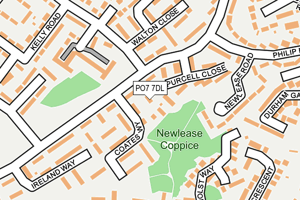 PO7 7DL map - OS OpenMap – Local (Ordnance Survey) PO7 7DL map - OS OpenMap – Local (Ordnance Survey)