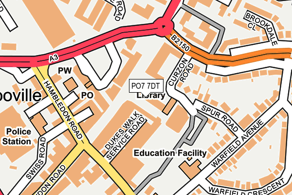 PO7 7DT map - OS OpenMap – Local (Ordnance Survey) PO7 7DT map - OS OpenMap – Local (Ordnance Survey)