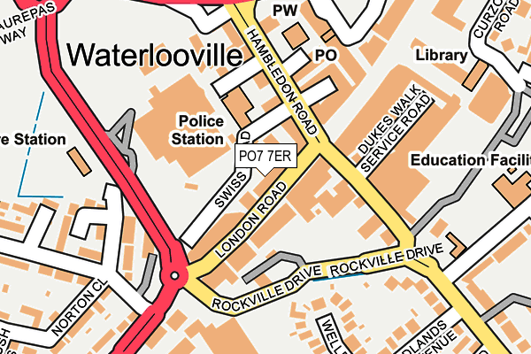 PO7 7ER map - OS OpenMap – Local (Ordnance Survey) PO7 7ER map - OS OpenMap – Local (Ordnance Survey)