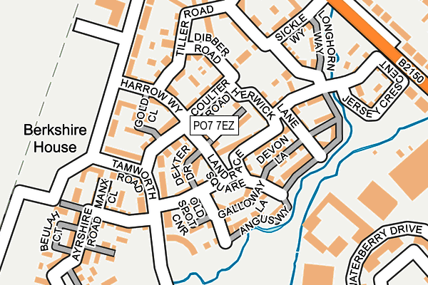 PO7 7EZ map - OS OpenMap – Local (Ordnance Survey) PO7 7EZ map - OS OpenMap – Local (Ordnance Survey)