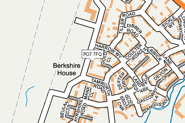 PO7 7FQ map - OS OpenMap – Local (Ordnance Survey) PO7 7FQ map - OS OpenMap – Local (Ordnance Survey)