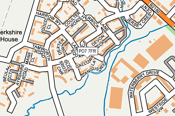 PO7 7FR map - OS OpenMap – Local (Ordnance Survey) PO7 7FR map - OS OpenMap – Local (Ordnance Survey)