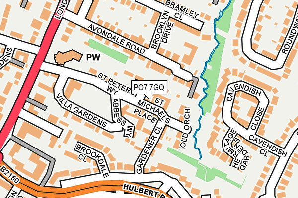 PO7 7GQ map - OS OpenMap – Local (Ordnance Survey) PO7 7GQ map - OS OpenMap – Local (Ordnance Survey)