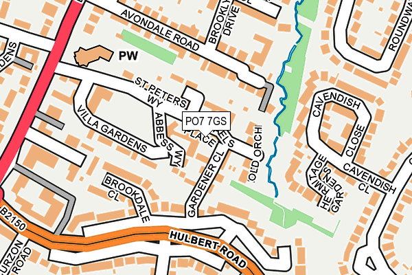 PO7 7GS map - OS OpenMap – Local (Ordnance Survey) PO7 7GS map - OS OpenMap – Local (Ordnance Survey)