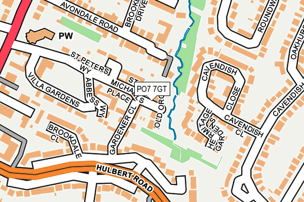 PO7 7GT map - OS OpenMap – Local (Ordnance Survey) PO7 7GT map - OS OpenMap – Local (Ordnance Survey)