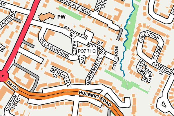 PO7 7HQ map - OS OpenMap – Local (Ordnance Survey) PO7 7HQ map - OS OpenMap – Local (Ordnance Survey)