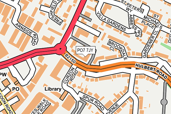 PO7 7JY map - OS OpenMap – Local (Ordnance Survey) PO7 7JY map - OS OpenMap – Local (Ordnance Survey)