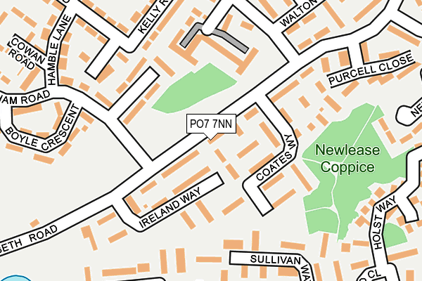 PO7 7NN map - OS OpenMap – Local (Ordnance Survey) PO7 7NN map - OS OpenMap – Local (Ordnance Survey)