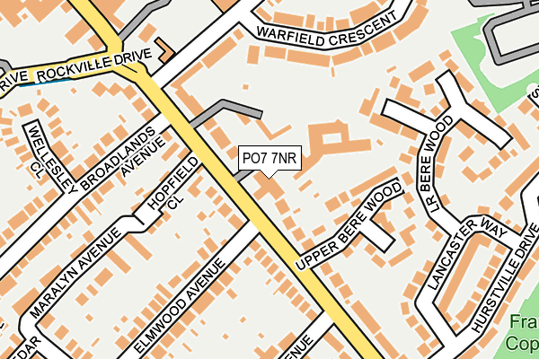 PO7 7NR map - OS OpenMap – Local (Ordnance Survey) PO7 7NR map - OS OpenMap – Local (Ordnance Survey)
