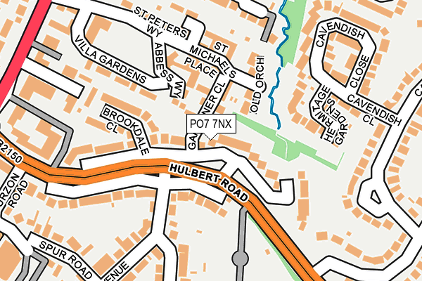 PO7 7NX map - OS OpenMap – Local (Ordnance Survey) PO7 7NX map - OS OpenMap – Local (Ordnance Survey)