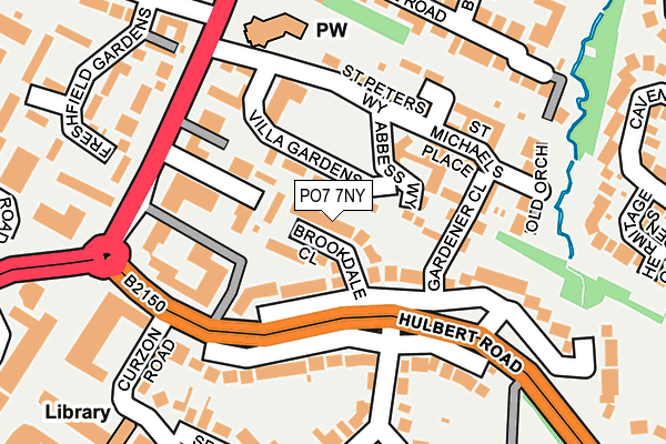 PO7 7NY map - OS OpenMap – Local (Ordnance Survey) PO7 7NY map - OS OpenMap – Local (Ordnance Survey)
