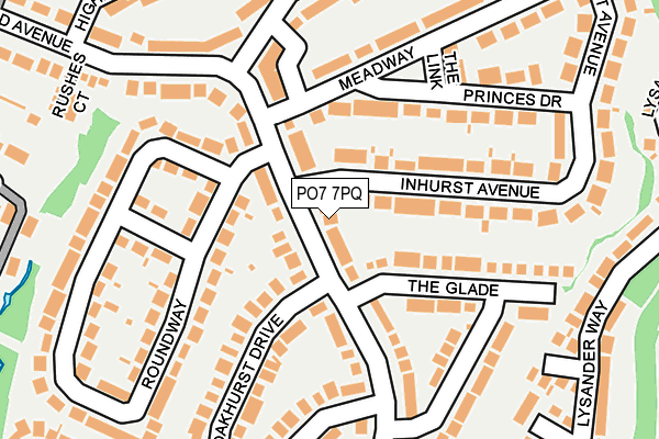 PO7 7PQ map - OS OpenMap – Local (Ordnance Survey) PO7 7PQ map - OS OpenMap – Local (Ordnance Survey)