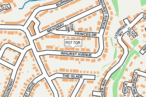 PO7 7QR map - OS OpenMap – Local (Ordnance Survey) PO7 7QR map - OS OpenMap – Local (Ordnance Survey)