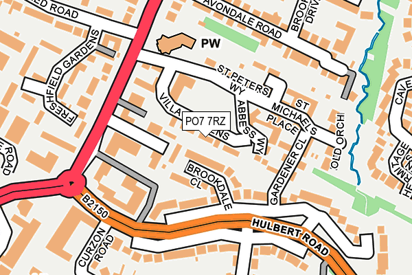 PO7 7RZ map - OS OpenMap – Local (Ordnance Survey) PO7 7RZ map - OS OpenMap – Local (Ordnance Survey)