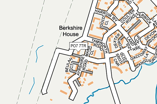 PO7 7TR map - OS OpenMap – Local (Ordnance Survey) PO7 7TR map - OS OpenMap – Local (Ordnance Survey)