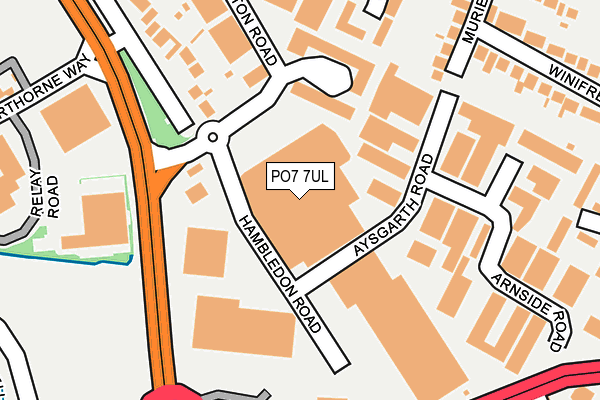 PO7 7UL map - OS OpenMap – Local (Ordnance Survey) PO7 7UL map - OS OpenMap – Local (Ordnance Survey)