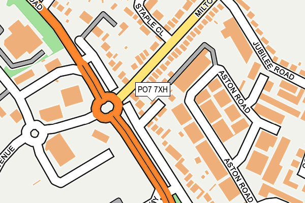 PO7 7XH map - OS OpenMap – Local (Ordnance Survey) PO7 7XH map - OS OpenMap – Local (Ordnance Survey)