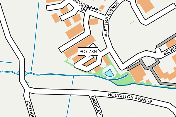 PO7 7XN map - OS OpenMap – Local (Ordnance Survey) PO7 7XN map - OS OpenMap – Local (Ordnance Survey)