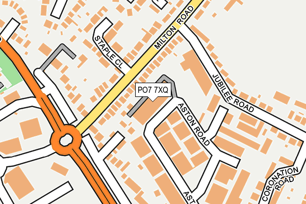 PO7 7XQ map - OS OpenMap – Local (Ordnance Survey) PO7 7XQ map - OS OpenMap – Local (Ordnance Survey)