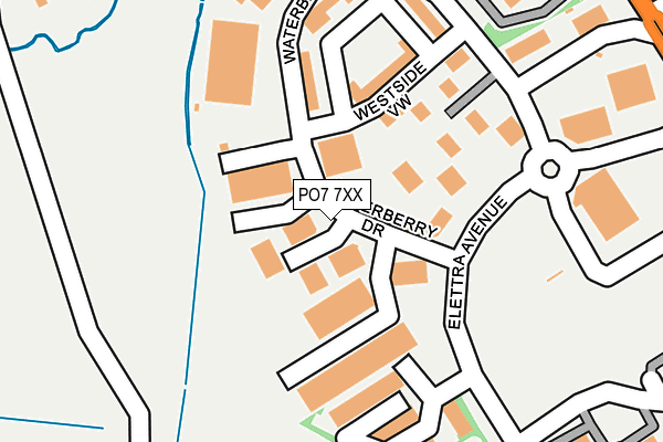PO7 7XX map - OS OpenMap – Local (Ordnance Survey) PO7 7XX map - OS OpenMap – Local (Ordnance Survey)