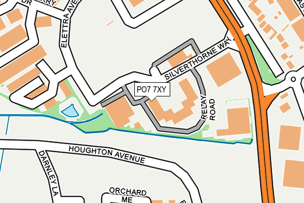 PO7 7XY map - OS OpenMap – Local (Ordnance Survey) PO7 7XY map - OS OpenMap – Local (Ordnance Survey)
