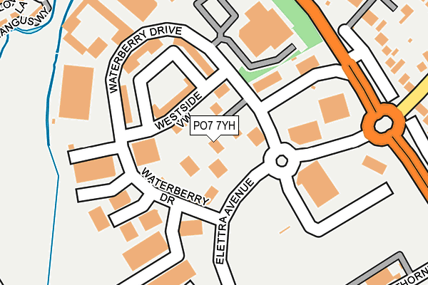 PO7 7YH map - OS OpenMap – Local (Ordnance Survey) PO7 7YH map - OS OpenMap – Local (Ordnance Survey)