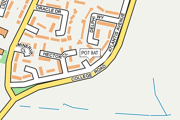 PO7 8AT map - OS OpenMap – Local (Ordnance Survey) PO7 8AT map - OS OpenMap – Local (Ordnance Survey)