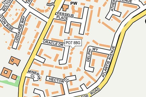 PO7 8BG map - OS OpenMap – Local (Ordnance Survey) PO7 8BG map - OS OpenMap – Local (Ordnance Survey)