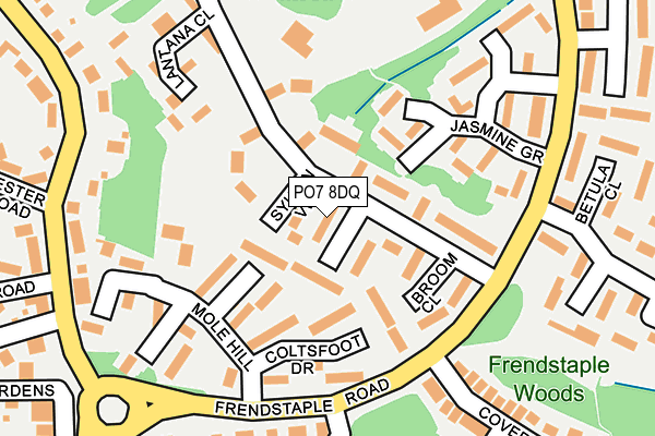 PO7 8DQ map - OS OpenMap – Local (Ordnance Survey)