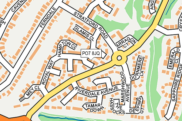 PO7 8JQ map - OS OpenMap – Local (Ordnance Survey) PO7 8JQ map - OS OpenMap – Local (Ordnance Survey)