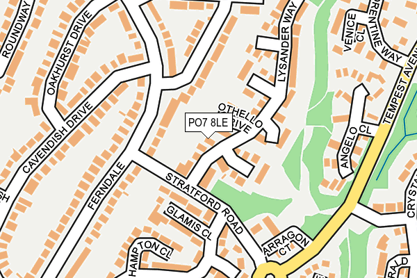 PO7 8LE map - OS OpenMap – Local (Ordnance Survey) PO7 8LE map - OS OpenMap – Local (Ordnance Survey)