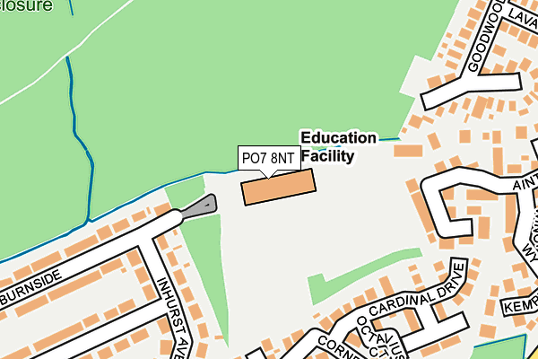 PO7 8NT map - OS OpenMap – Local (Ordnance Survey) PO7 8NT map - OS OpenMap – Local (Ordnance Survey)