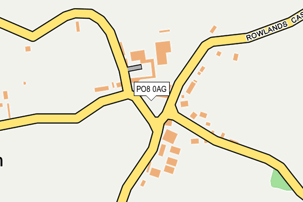 PO8 0AG map - OS OpenMap – Local (Ordnance Survey) PO8 0AG map - OS OpenMap – Local (Ordnance Survey)