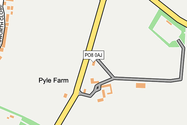 PO8 0AJ map - OS OpenMap – Local (Ordnance Survey) PO8 0AJ map - OS OpenMap – Local (Ordnance Survey)