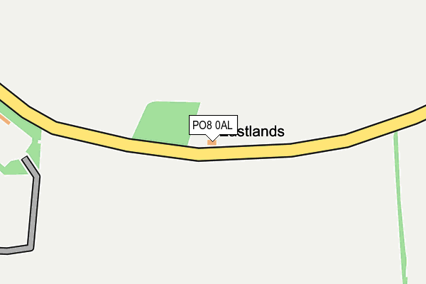 PO8 0AL map - OS OpenMap – Local (Ordnance Survey) PO8 0AL map - OS OpenMap – Local (Ordnance Survey)