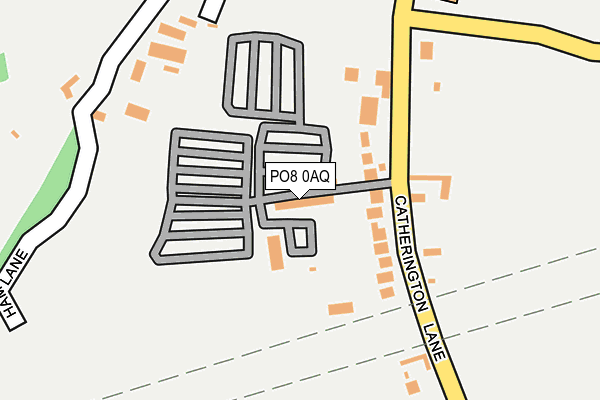 PO8 0AQ map - OS OpenMap – Local (Ordnance Survey)