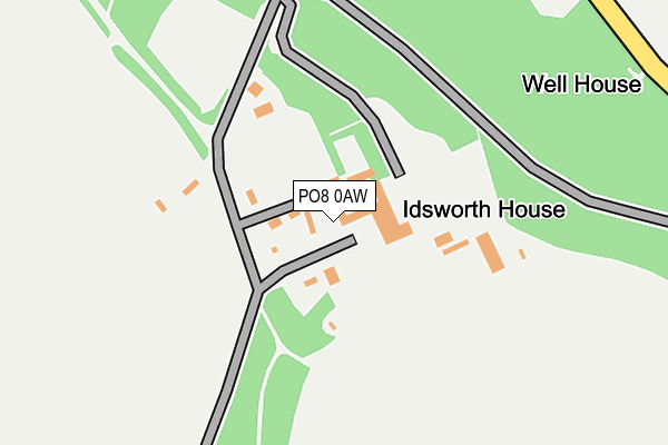 PO8 0AW map - OS OpenMap – Local (Ordnance Survey) PO8 0AW map - OS OpenMap – Local (Ordnance Survey)