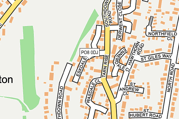 PO8 0DJ map - OS OpenMap – Local (Ordnance Survey) PO8 0DJ map - OS OpenMap – Local (Ordnance Survey)