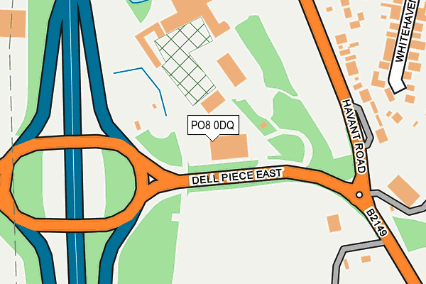 PO8 0DQ map - OS OpenMap – Local (Ordnance Survey) PO8 0DQ map - OS OpenMap – Local (Ordnance Survey)