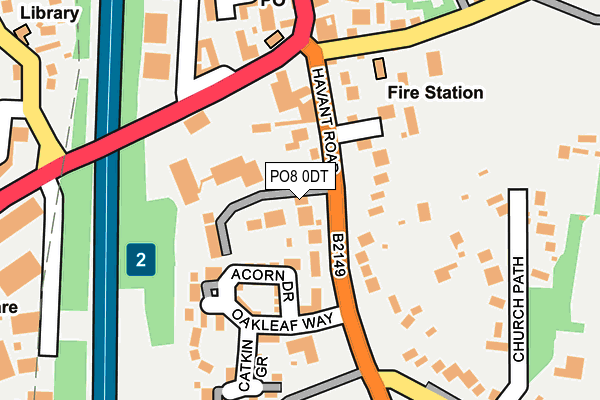 PO8 0DT map - OS OpenMap – Local (Ordnance Survey) PO8 0DT map - OS OpenMap – Local (Ordnance Survey)